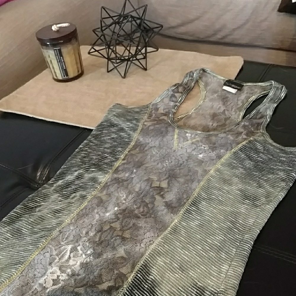 Green Daytrip razorback tank from Buckle - S